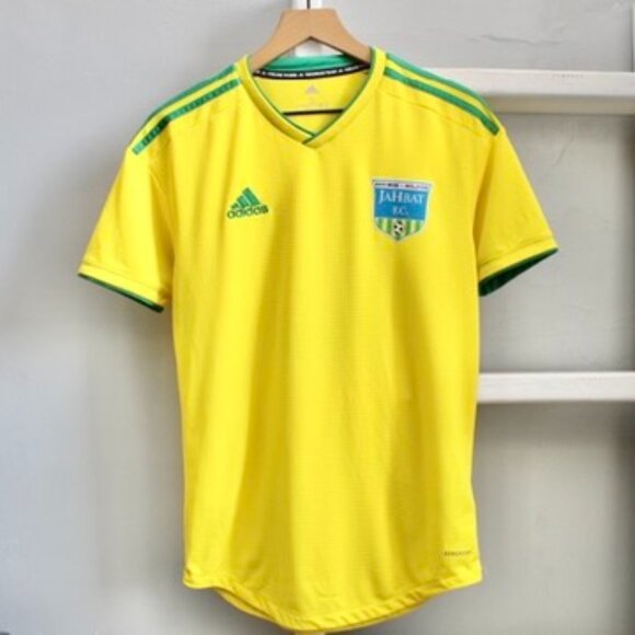 Adidas Men's Yellow Green AeroReady MIADIDAS Soccer Jersey Size Small - Picture 1 of 5